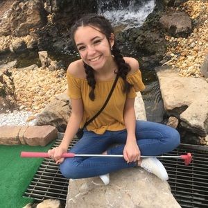 faded yellow off the shoulder top